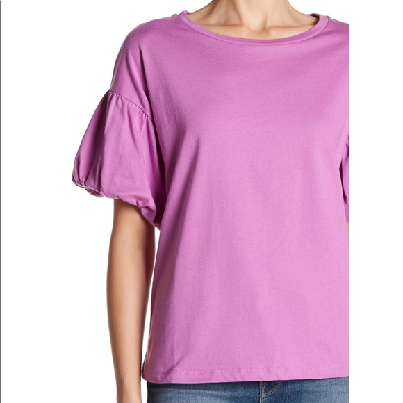 Bobeau Bubble Sleeve Tee - Picture 5 of 10